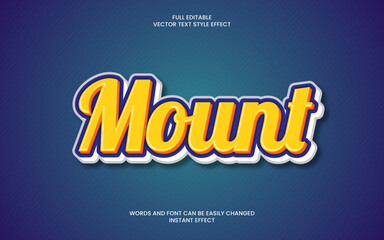 Mount Text Effect