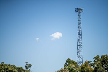 australian mobile tower in the bush and outback