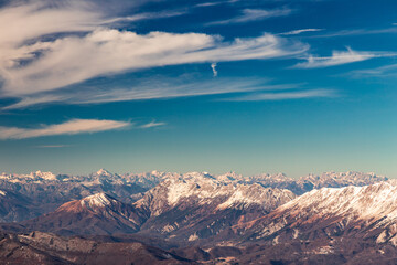 On the Matajur in a winter day