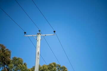 Obraz premium power lines in the bush