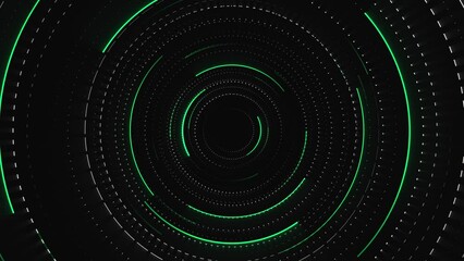 Future interface of modern targeting system during working process, seamless loop. Animation. Abstract digital display with technological searching program - 4K Video Background Seamless Loop - Powered by Adobe