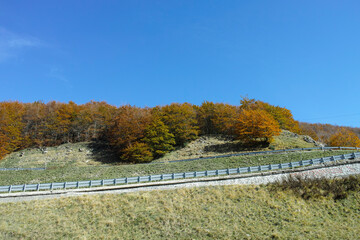 very nice view of cento laghi park near parma , italy