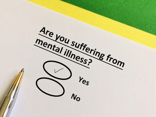 Questionnaire about disease and illness