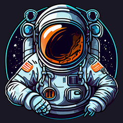 Astronaut flat design, vector art, Astronaut icon