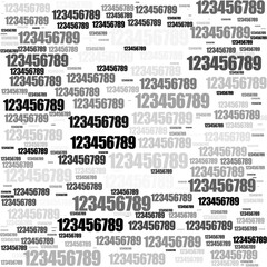 Fototapeta premium Background Created Using 1 to 9 Numbers