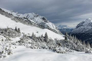 Winterlandschaft in der Tiroler Zugspitzarena