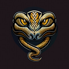 snake flat design, vector art, snake icon