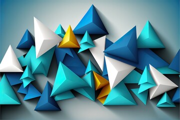 Abstract Triangle Background. Generative AI