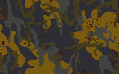 Full seamless camouflage texture skin pattern vector for military textile. Usable for Jacket Pants Shirt and Shorts. Army camo masking design for hunting fabric print and wallpaper. 