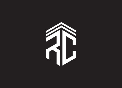 RC Initial  letter monogram icon logo design 