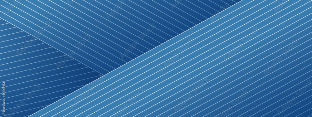 Poster abstract blue background with diagonal lines. modern color abstract vector texture.