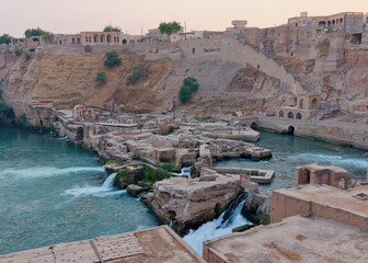 View of the Shushtar historical hydraulic system (UNESCO world heritage) in Khuzestan province, Iran