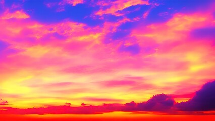 Fototapeta na wymiar Blurred sunset sky and ocean nature background.