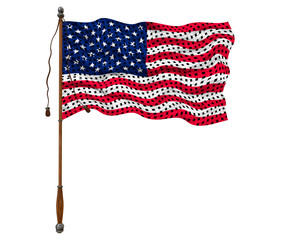 National flag of United States of America. USA. Background  with flag of United States of America. USA