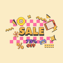 vintage design sale promotion social media post