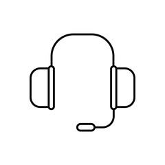 headset icon. outline icon