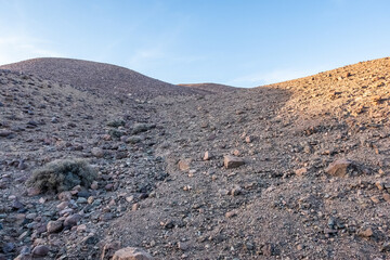 Crossing rocky mountains of the Morocco deseert. 
