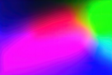 Fluorescent Floor Space-Age Room Interior with Fluorescent Laser