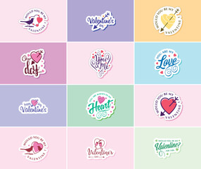 Love is in the Details: Valentine's Day Typography Stickers