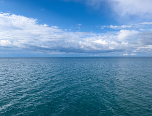 Green and blue colors as a masterpiece at Lake Issykkul.