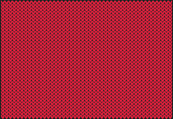 Winter 2023 Knitted background Viva Magenta  Banner. Sample. Wallpaper. Vector illustration. For knitwear advertising, knitted clothing patterns, writing texts, posters
