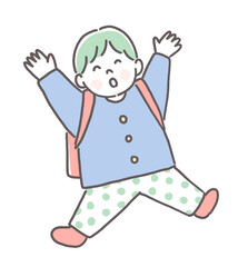 ランドセルと男の子