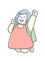 ランドセルと女の子