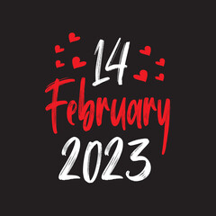 14 february 2023 t shirt design