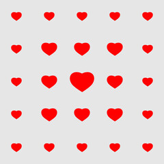 Valentine, Red heart pattern badkground for expressing beautiful love.