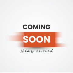 Coming soon background illustration template design