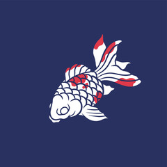Free Vector | Flat design koi fish logo design