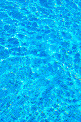 Fototapeta na wymiar Minimalist wallpaper Blue pink vaporwave swimming pool relax water. Vacation dreams time concept