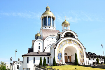 Orthodox complex of the Nativity Cathedral in Soligorsk. Byelorussia