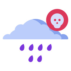 acid rain illustration