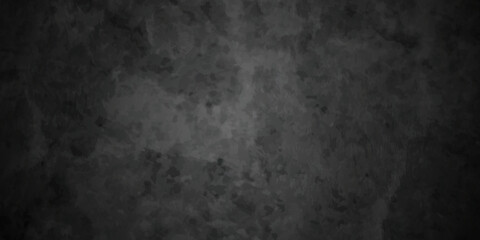 Dark black stone wall grunge backdrop texture background. monochrome slate grunge concrete wall black backdrop vintage marbled textured border background.
