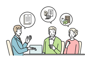 相続の相談をするシニア夫婦