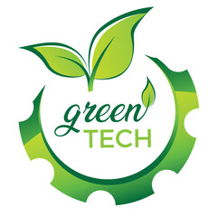 Öko-Technologie, Nachhaltigkeit, Landwirtschaft - green tech logo design