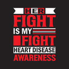 hrart disease awareness t shirt design