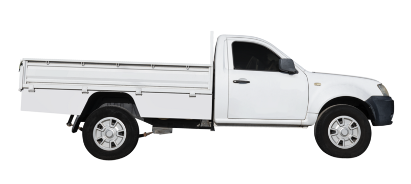 Mock up white pick up truck