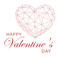 happy valentine day red