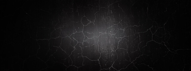 Blank and grey chalkboard background texture in college concept for back to school panoramic. dark texture chalk board. Empty classroom blackboard background. 