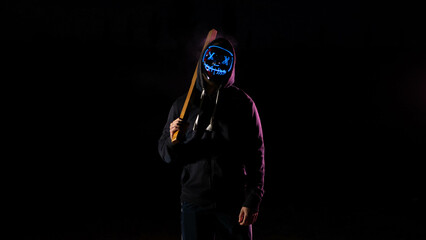the purge horror led mask - obrazy, fototapety, plakaty