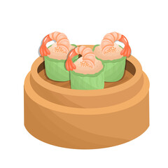 Dim sum of shumai Chinese food