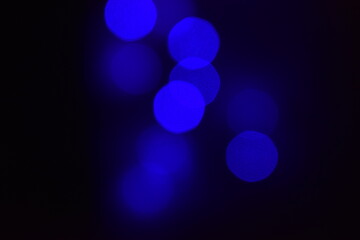 Blue bokeh abstract background.