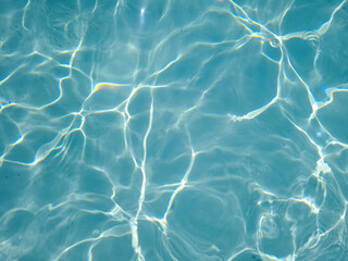 Water in an pool in the sunlight