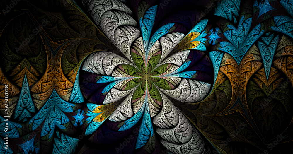 Poster computer generated image for elegant background or high tech design
