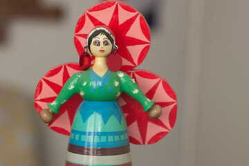 Arouset Al-Mawlid - The Al-Mawlid doll - Old Egyptian Tradition Wooden doll handmade from orange...