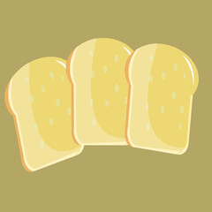 bread vector that looks very tasty and appetizing