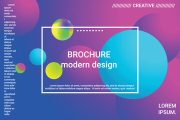 Abstract geometric texture. 3d ball shape gradients for decoration design.