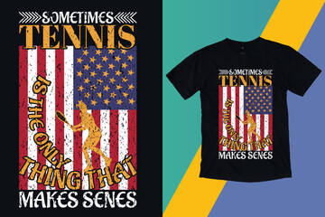USA Flag T-Shirt Design